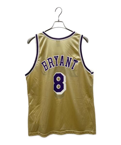 Champion（チャンピオン）Champion (チャンピオン) LAKERS/コービー・ブライアント ゲームシャツ ゴールド サイズ:FREEの古着・服飾アイテム