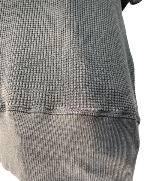 DIESEL（ディーゼル）DIESEL (ディーゼル) ワッフル サーマル ニット ブラック サイズ:Lの古着・服飾アイテム