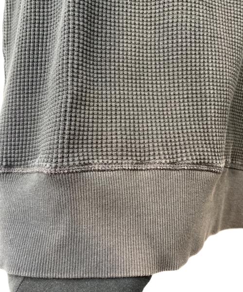 DIESEL（ディーゼル）DIESEL (ディーゼル) ワッフル サーマル ニット ブラック サイズ:Lの古着・服飾アイテム