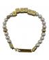 AMBUSH (アンブッシュ) Pearl Letter Block Bracelet ゴールドカラー：25000円