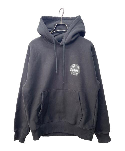 stussy（ステューシー）stussy (ステューシー) 8 BALL CORP. HOODIE ブラック サイズ:Sの古着・服飾アイテム