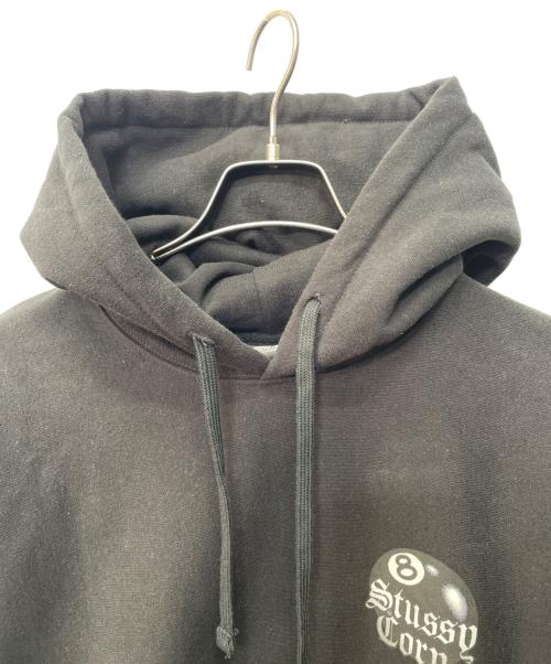 stussy（ステューシー）stussy (ステューシー) 8 BALL CORP. HOODIE ブラック サイズ:Sの古着・服飾アイテム