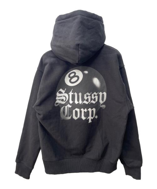 stussy（ステューシー）stussy (ステューシー) 8 BALL CORP. HOODIE ブラック サイズ:Sの古着・服飾アイテム