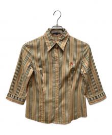BURBERRY LONDON（バーバリーロンドン）の古着「ノバチェック 長袖シャツ」｜ベージュ