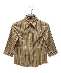 中古・古着通販】BURBERRY (バーバリー) カシミヤ混ニット ブルー