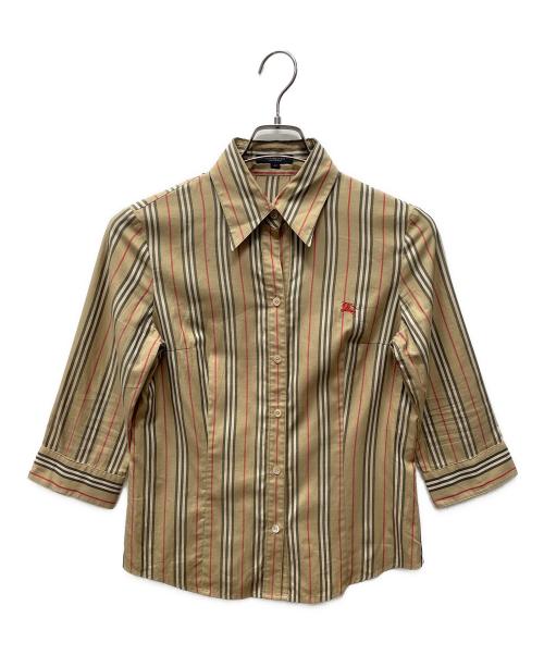BURBERRY LONDON（バーバリーロンドン）BURBERRY LONDON (バーバリーロンドン) ノバチェック 長袖シャツ ベージュ サイズ:L（UK40）の古着・服飾アイテム