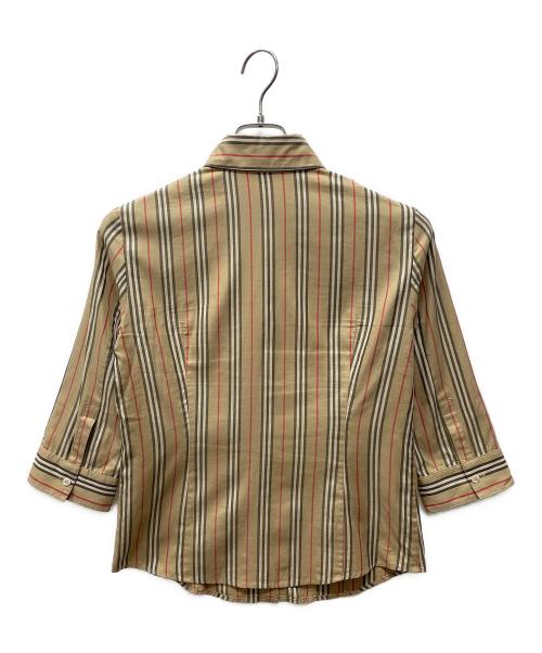 BURBERRY LONDON（バーバリーロンドン）BURBERRY LONDON (バーバリーロンドン) ノバチェック 長袖シャツ ベージュ サイズ:L（UK40）の古着・服飾アイテム