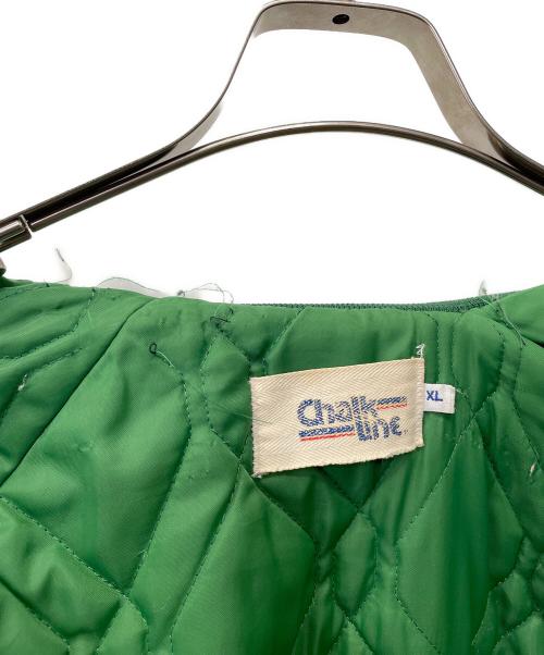 Chalk Line（チョークライン）Chalk Line (チョークライン) スタジャン グリーン サイズ:XLの古着・服飾アイテム