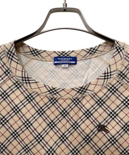 BURBERRY LONDON（バーバリーロンドン）BURBERRY LONDON (バーバリーロンドン) ノバチェック ノースリーブカットソー ベージュ サイズ:38の古着・服飾アイテム