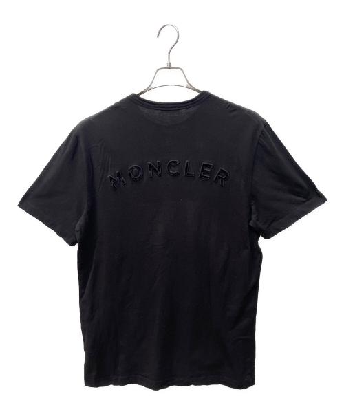 MONCLER（モンクレール）MONCLER (モンクレール) ワッペン バックロゴ Tシャツ ブラック サイズ:Mの古着・服飾アイテム
