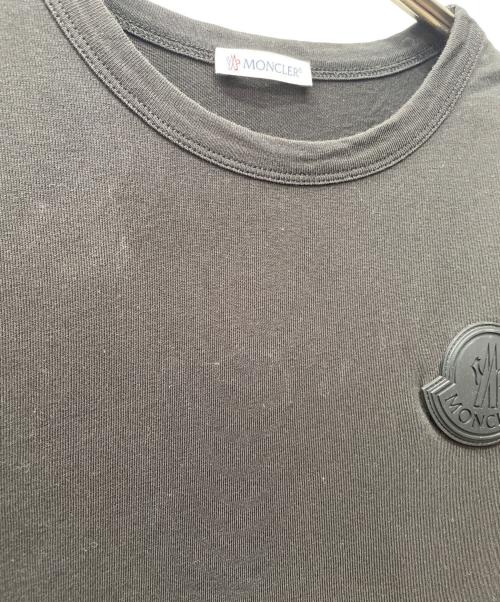 MONCLER（モンクレール）MONCLER (モンクレール) ワッペン バックロゴ Tシャツ ブラック サイズ:Mの古着・服飾アイテム