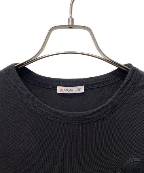 MONCLER（モンクレール）MONCLER (モンクレール) ワッペン バックロゴ Tシャツ ブラック サイズ:Mの古着・服飾アイテム