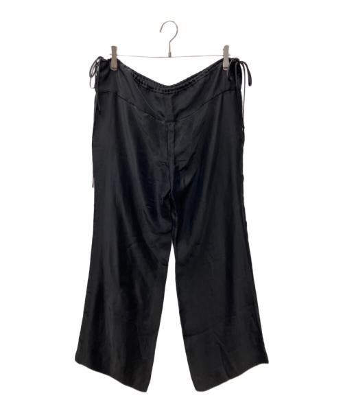 BOTTEGA VENETA（ボッテガベネタ）BOTTEGA VENETA (ボッテガベネタ) サテンパンツ ブラック サイズ:42の古着・服飾アイテム