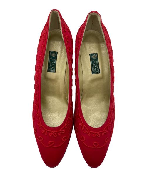 GUCCI（グッチ）GUCCI (グッチ) パンプス レッド サイズ:38の古着・服飾アイテム