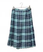 ABBEY MARKET×O'NEIL OF DUBLINアビーマーケット×オニールオブダブリン）の古着「ラップスカート」｜ブルー×ネイビー