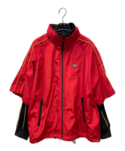 DIESEL（ディーゼル）DIESEL (ディーゼル) ナイロンジャケット レッド サイズ:Lの古着・服飾アイテム