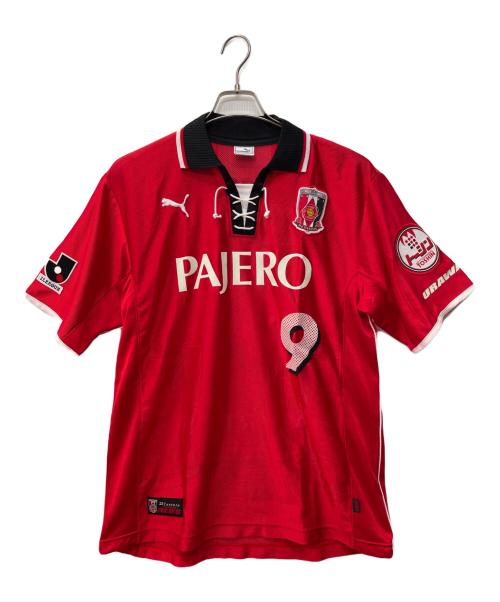 浦和レッズ（ウラワレッズ）浦和レッズ (ウラワレッズ) PUMA (プーマ) レプリカユニフォーム 9番 福田正博 引退記念 レッド サイズ:Ⅼの古着・服飾アイテム