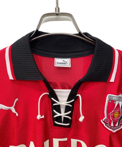 浦和レッズ（ウラワレッズ）浦和レッズ (ウラワレッズ) PUMA (プーマ) レプリカユニフォーム 9番 福田正博 引退記念 レッド サイズ:Ⅼの古着・服飾アイテム