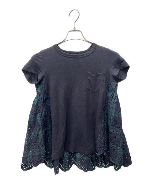sacai（サカイ）sacai (サカイ) 半袖Tシャツ ブラック サイズ:1の古着・服飾アイテム