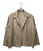 AURALEEオーラリー）の古着「WOOL SILK TROPICAL SHIRTS JACKET」｜ベージュ