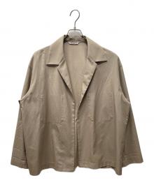 AURALEE（オーラリー）の古着「WOOL SILK TROPICAL SHIRTS JACKET」｜ベージュ