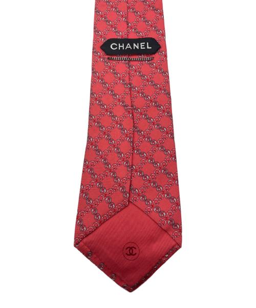 CHANEL（シャネル）CHANEL (シャネル) ネクタイ レッド サイズ:不明の古着・服飾アイテム