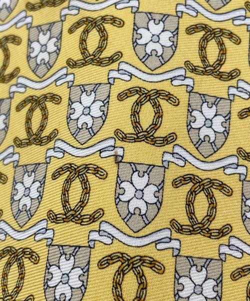 CHANEL（シャネル）CHANEL (シャネル) ココマーク ネクタイ イエロー サイズ:不明の古着・服飾アイテム