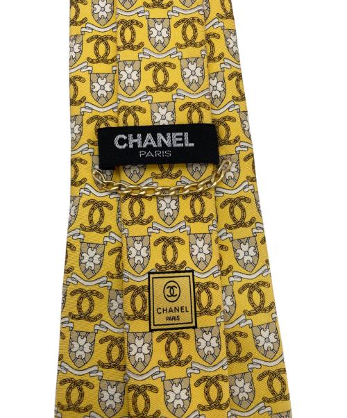CHANEL（シャネル）CHANEL (シャネル) ココマーク ネクタイ イエロー サイズ:不明の古着・服飾アイテム