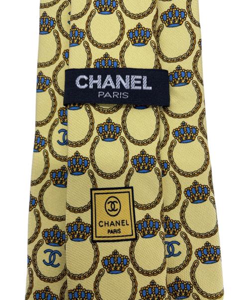 CHANEL（シャネル）CHANEL (シャネル) ネクタイ ココマーク イエロー サイズ:不明の古着・服飾アイテム