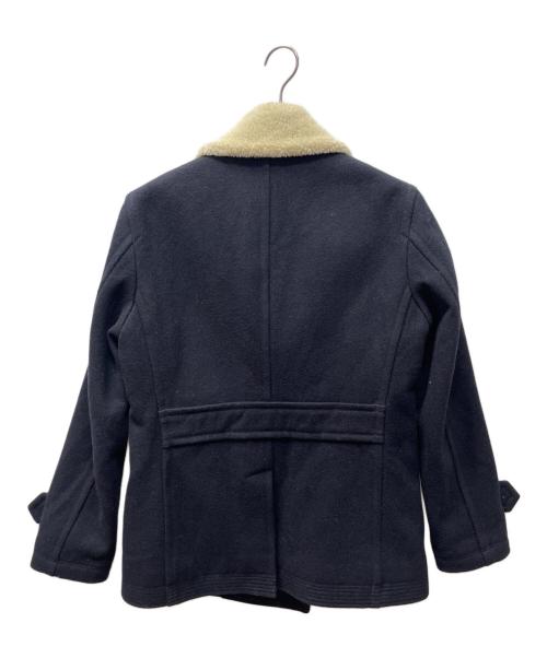 BURBERRY BLACK LABEL（バーバリーブラックレーベル）BURBERRY BLACK LABEL (バーバリーブラックレーベル) Pコート ネイビー×ベージュ サイズ:Lの古着・服飾アイテム