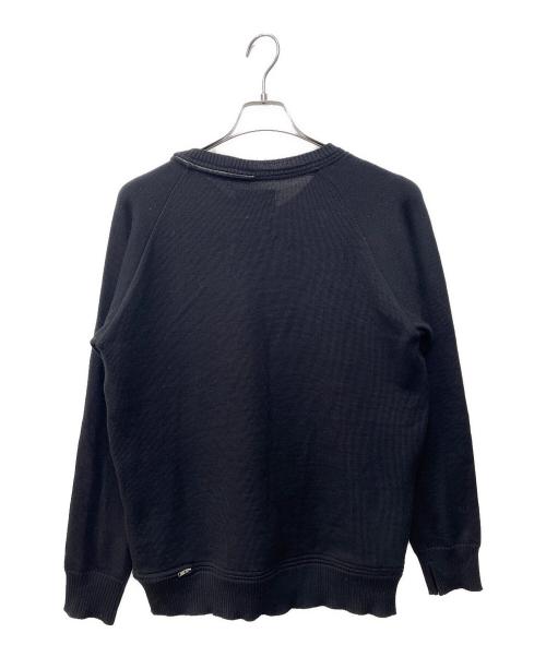 Maison MIHARA YASUHIRO（メゾン ミハラ ヤスヒロ）Maison MIHARA YASUHIRO (メゾン ミハラ ヤスヒロ) ジップ付きニット ブラック サイズ:46の古着・服飾アイテム