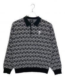 HUF（ハフ）の古着「PARADOX KNIT POLO」｜ブラック×ホワイト