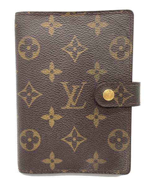 LOUIS VUITTON（ルイ ヴィトン）LOUIS VUITTON (ルイ ヴィトン) アジェンダPM 手帳カバー ブラウンの古着・服飾アイテム