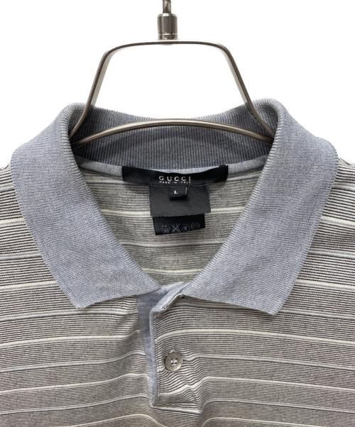 GUCCI（グッチ）GUCCI (グッチ) 半袖ポロシャツ グレー サイズ:Lの古着・服飾アイテム