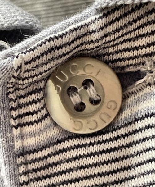 GUCCI（グッチ）GUCCI (グッチ) 半袖ポロシャツ グレー サイズ:Lの古着・服飾アイテム