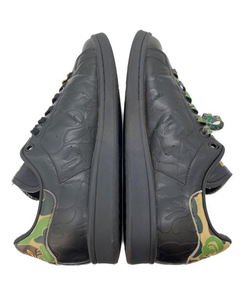 adidas（アディダス）adidas (アディダス) A BATHING APE (アベイシングエイプ) STANSMITH 30周年モデル ブラック サイズ:26の古着・服飾アイテム