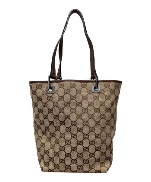 GUCCI（グッチ）GUCCI (グッチ) GGキャンバス トートバック ベージュの古着・服飾アイテム