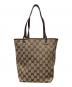 GUCCI (グッチ) GGキャンバス トートバック ベージュ：25000円