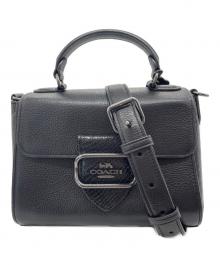 COACH（コーチ）の古着「MORGAN TOP HANDLE SATCHEL」｜ブラック