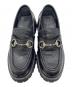 GUCCI (グッチ) GGエンボス ホースビットレザーローファー ブラック サイズ:38：55000円