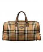 Burberry'sバーバリーズ）の古着「ノバチェック ボストンバッグ」｜ベージュ
