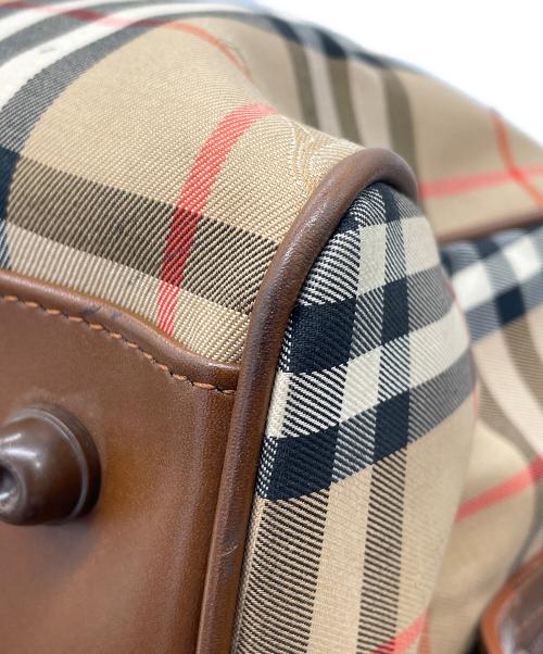 Burberry's（バーバリーズ）Burberry's (バーバリーズ) ノバチェック ボストンバッグ ベージュの古着・服飾アイテム