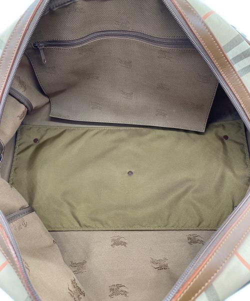 Burberry's（バーバリーズ）Burberry's (バーバリーズ) ノバチェック ボストンバッグ ベージュの古着・服飾アイテム