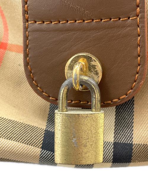 Burberry's（バーバリーズ）Burberry's (バーバリーズ) ノバチェック ボストンバッグ ベージュの古着・服飾アイテム