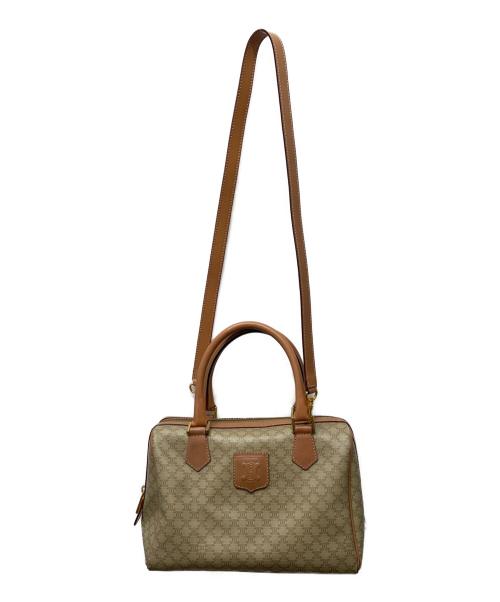 CELINE（セリーヌ）CELINE (セリーヌ) マカダム 2WAYショルダーバッグ ベージュの古着・服飾アイテム