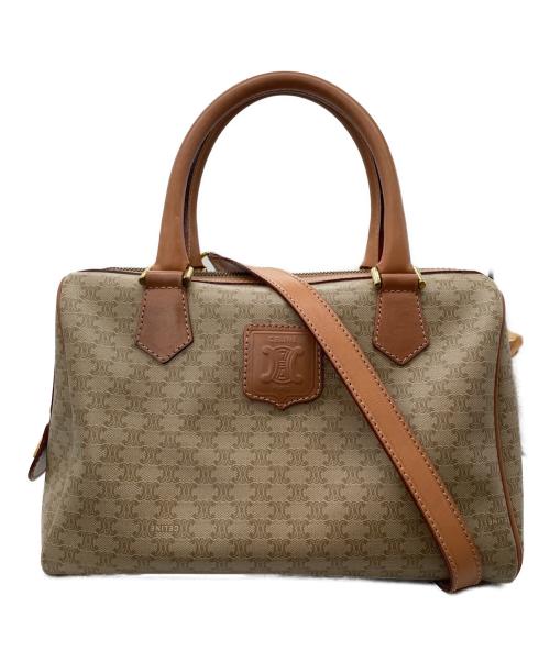 CELINE（セリーヌ）CELINE (セリーヌ) マカダム 2WAYショルダーバッグ ベージュの古着・服飾アイテム