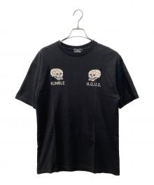 Hysteric Glamour（ヒステリックグラマー）の古着「17SS SKULL スカル 刺繍 TEE」｜ブラック
