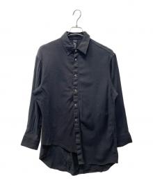 GROUND Y（グラウンドワイ）の古着「18SS アシンメトリーデザインシャツコート」｜ブラック