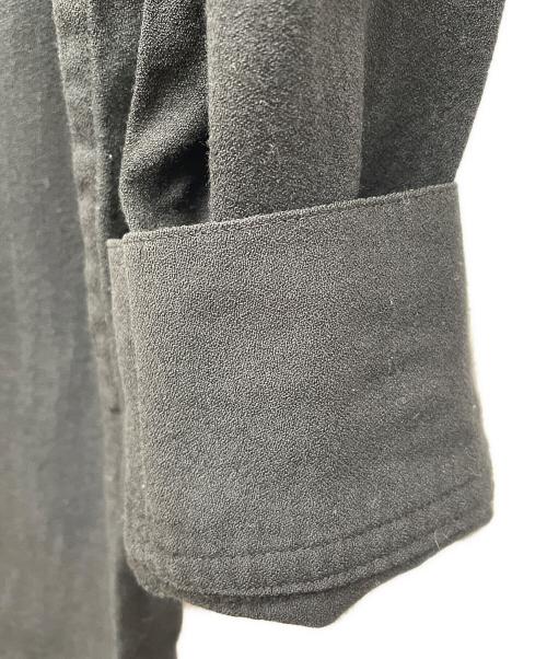 GROUND Y（グラウンドワイ）GROUND Y (グラウンドワイ) 18SS アシンメトリーデザインシャツコート ブラック サイズ:不明の古着・服飾アイテム