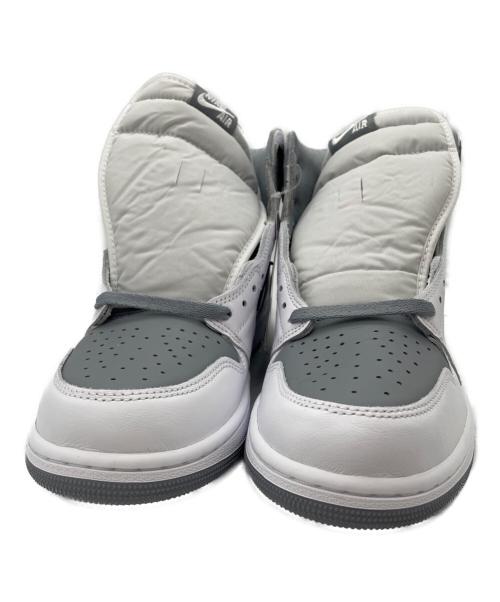 NIKE（ナイキ）NIKE (ナイキ) AIR JORDAN 1 RETRO HIGH OG ホワイト×グレー サイズ:29の古着・服飾アイテム